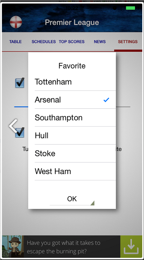 LIVE SCORE - PREMIER LEAGUE screenshot 10